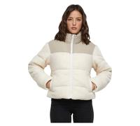 Urban Classics Ladies Short Sherpa Mix Puffer Jacket Giacca, Wetsand/Sand, M Donna
