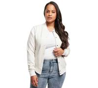 Urban Classics Giacca Felpa College da Donna, Grigio (Chiaro/Bianco), XS