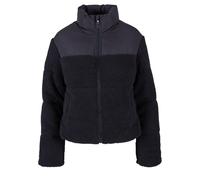Urban Classics Ladies Short Sherpa Mix Puffer Jacket Giacca, Black/Black, S Donna