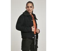 Urban Classics Giacca invernale da donna Donna Oversized Corduroy Sherpa Jacket Nero 5XL Nero