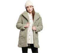Urban Classics Giacca invernale da donna, oversize, Sherpa, cappotto con gancio e chiusura con occhielli, taglie da XS a 5XL, Salvia morbida, L