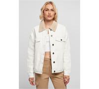 Urban Classics Giacca Jeans Oversize Donna Sherpa Foderata, Bottoni