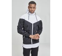 Urban Classics Giacca leggera Arrow Windrunner Black/White S Nero