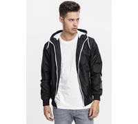 Urban Classics Giacca leggera Contrast Windrunner Black/White S Nero