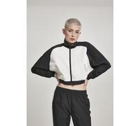 Urban Classics Giacca leggera da donna Giacca corta Raglan Crinkle Batwing da donna Nero/White M Nero
