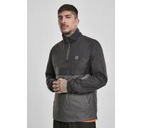 Urban Classics Giacca leggera Stand Up Collar Pull Over Nero/Scurohadow S Nero