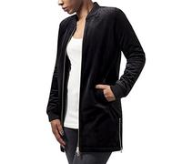Urban Classics Giacca Lunga da Donna in Velluto, Nero (Black 7), S