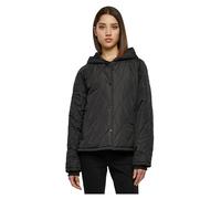 Urban Classics Giacca con cappuccio trapuntata da donna Oversized Diamond S Nero