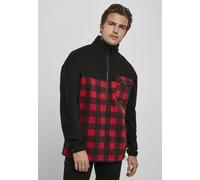 Urban Classics Giacca Patterned Polar Giacca in pile Track Nero/Redcheck S Nero