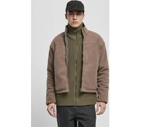 Urban Classics Giacca Reversible Polar Giacca in pile Darkkhaki/Asphalt XXL Cachi