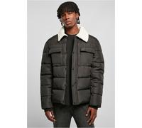 Urban Classics Sherpa Collar Padded Jacket Nero S Uomo