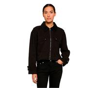Urban Classics Giacca da donna Giacca da lavoro da donna Cropped Cotton TB7726 L Nero