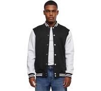 Urban Classic - Giacca base in felpa bicolore da college Noir 2XL