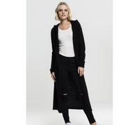 Urban Classics Ladies Hooded Feather Cardigan Donna Cardigan Nero