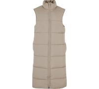 Urban Classics Gilet donna Donna Long Gilet Puffer M Beige