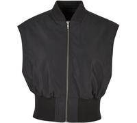 Urban Classics Gilet bomber corto riciclato da donna 5XL Nero