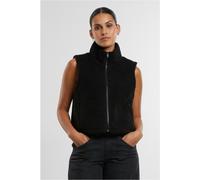 Urban Classics Gilet corto Sherpa da donna TB7087 S Nero