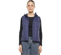 Urban Classics Gilet da donna super leggero con cappuccio, da donna, slim fit, blu navy, XXL