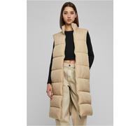 Urban Classics Long Puffer Vest Beige M Donna