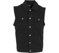 Urban Classics Gilet in denim da uomo, senza maniche, Nero scuro, 5XL