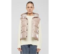 Urban Classics Gilet trapuntato da donna Gilet da donna in tessuto riciclato lucido With Cappuccio TB7004 XL Rosa