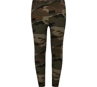 Urban Classics Girls Camo, Leggings Bambine E Ragazze, Legno Mimetico, 130-134