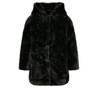 Urban Classics Girls Hooded Teddy Coat Giacca, Nero, 146 cm-152 cm Bambina