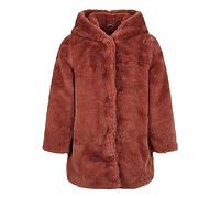 Urban Classics Girls Hooded Teddy Coat Giacca, Rosa Scuro, 134 cm-140 cm Bambina