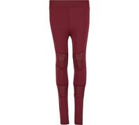 Urban Classics Girls Tech Mesh Leggings, Port, 110-116 cm Bambina