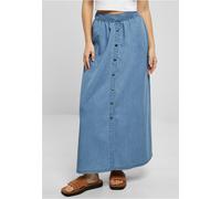 Urban Classics Gonna in denim da donna Donna Long Gonna ampia in denim leggero S Blu