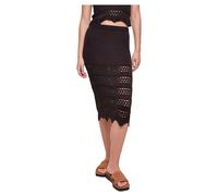 Urban Classics Gonna donna 3/4 all'uncinetto Knit 5XL Nero