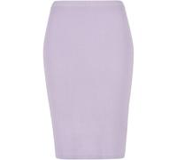 Urban Classics Gonna donna Gonna donna a coste Knit Gonna midi Lilla 5XL Viola