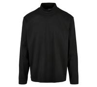 Urban Classics Heavy Boxy Mock Neck Longsleeve T-Shirt, Black, XXL Uomo