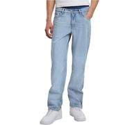 Urban Classics Heavy Ounce Straight Fit Zipped Jeans Pantaloni, New Light Blue Washed, 48 Uomo