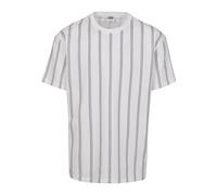 Urban Classics Heavy Oversized AOP Stripe Tee T-Shirt, Bianco (White/Navy 01289), Small Uomo