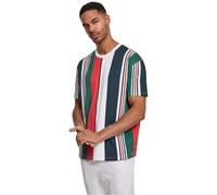 Urban Classics Heavy Oversized Big Aop Stripe Tee, T-shirt, Uomo, Multicolore (Wht/Nvy 00392), Medium