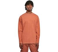 Urban Classics Heavy Oversized Garment Dye Longsleeve T-Shirt, Terracotta, S Uomo