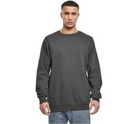 Urban Classics Basic Terry Crew Maglia di Tuta, Grigio (Charcoal 00091), L Uomo