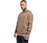 Urban Classics Felpa Knitted con cappuccio da uomo Taglia S Khaki scuro