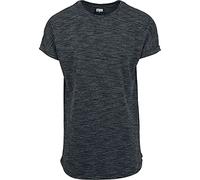 Urban Classics Long Space Dye Turn Up Tee T-Shirt, Multicolore (Blk/Wht 50), S Uomo