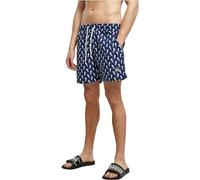 Urban Classics Herren Pattern Swim Shorts M navyseahorse