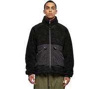 Urban Classics Short Raglan Sherpa Jacket Giacca, Black/Black, XL Uomo