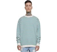 Urban Classics Herren Striped Crewneck XL whitesand/paleleaf