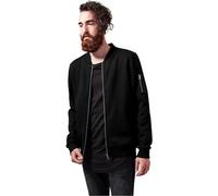 Urban Classics Sweat Bomber Jacket, Nero, XXXX-Large Uomo
