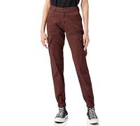 Urban Classics High Waist Cargo Pants, Pantaloni Donna, Cherry, 29
