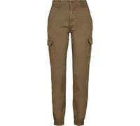 Urban Classics High Waist Cargo Pants, Pantaloni Donna, Green Olive, 29