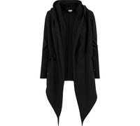 Urban Classics Hooded Feather Cardigan con Cappuccio Donna, Nero (Black 7), M