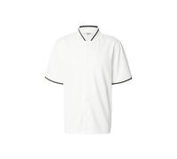 Urban Classics Interlock - Maglietta da Baseball da Uomo, a Maniche Corte, con Bottoni Automatici e Colletto a Costine