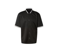 Urban Classics Interlock - Maglietta da Baseball da Uomo, a Maniche Corte, con Bottoni Automatici e Colletto a Costine