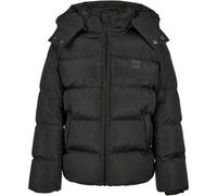 Urban Classics Giacca da ragazzo con cappuccio, giacca invernale per bolle, piumino disponibile in diversi colori, taglie 110/116-158/164, Nero, 122 cm-128 cm